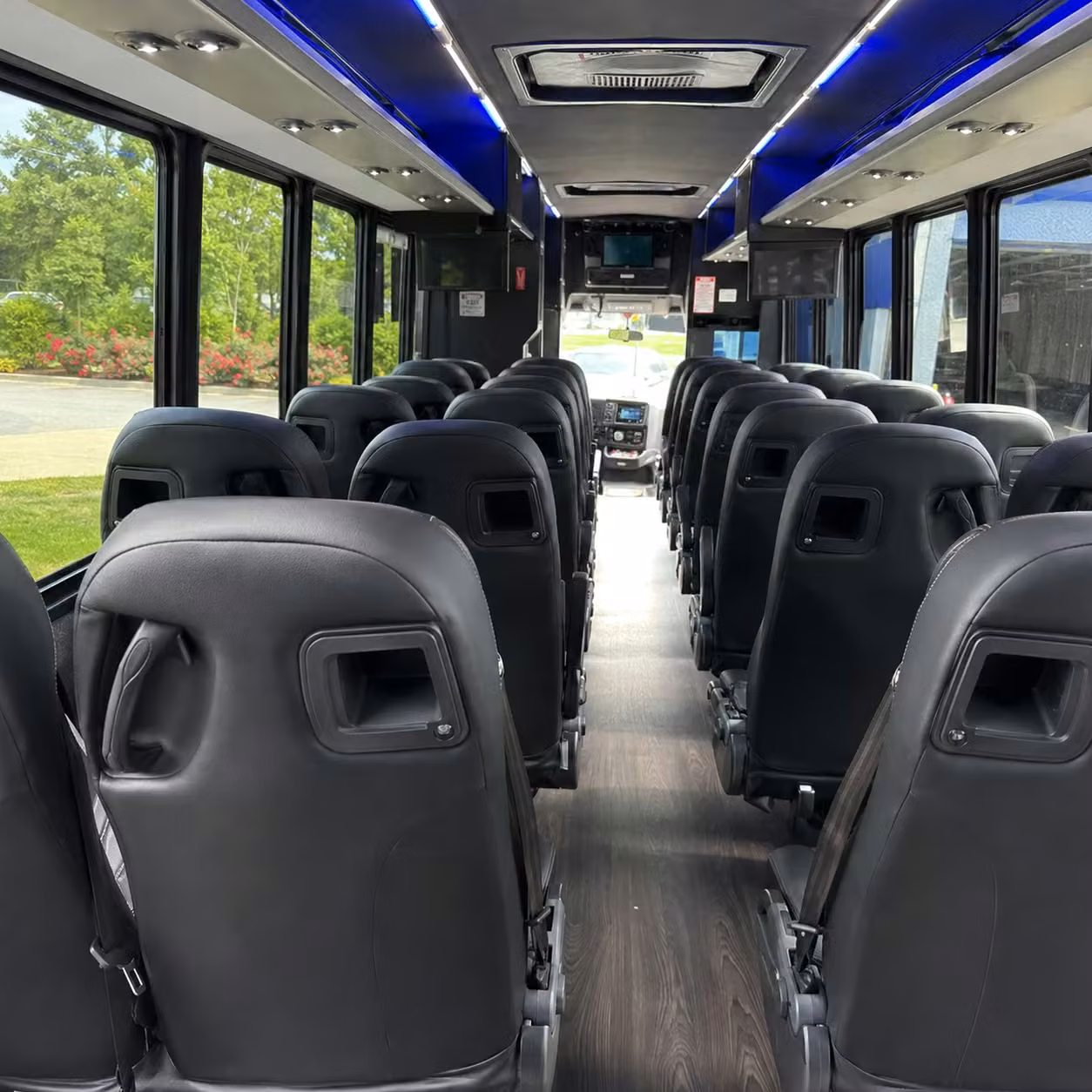 25 passenger minibus interior